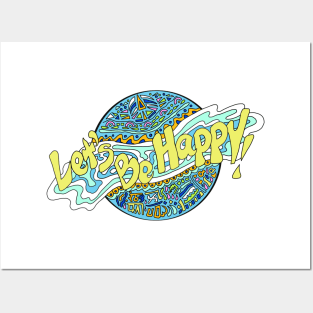 Let's be happy!  There is no reason to be  grumpy. Posters and Art